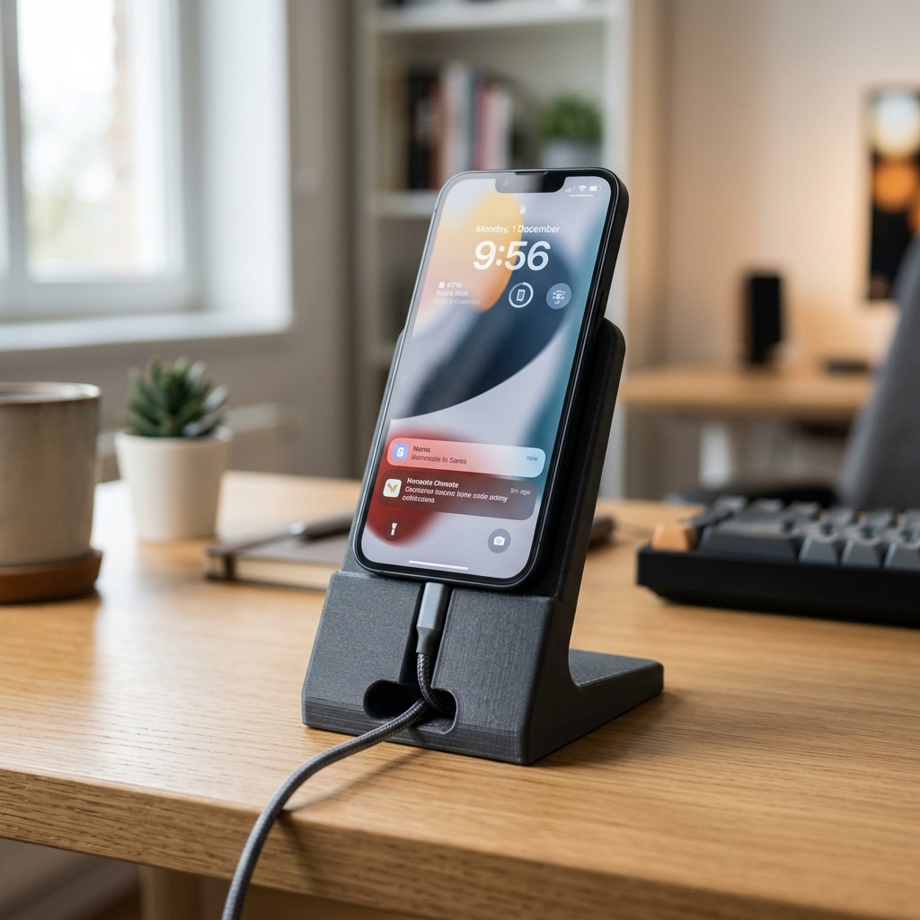 Phone Stand with Cable Slot